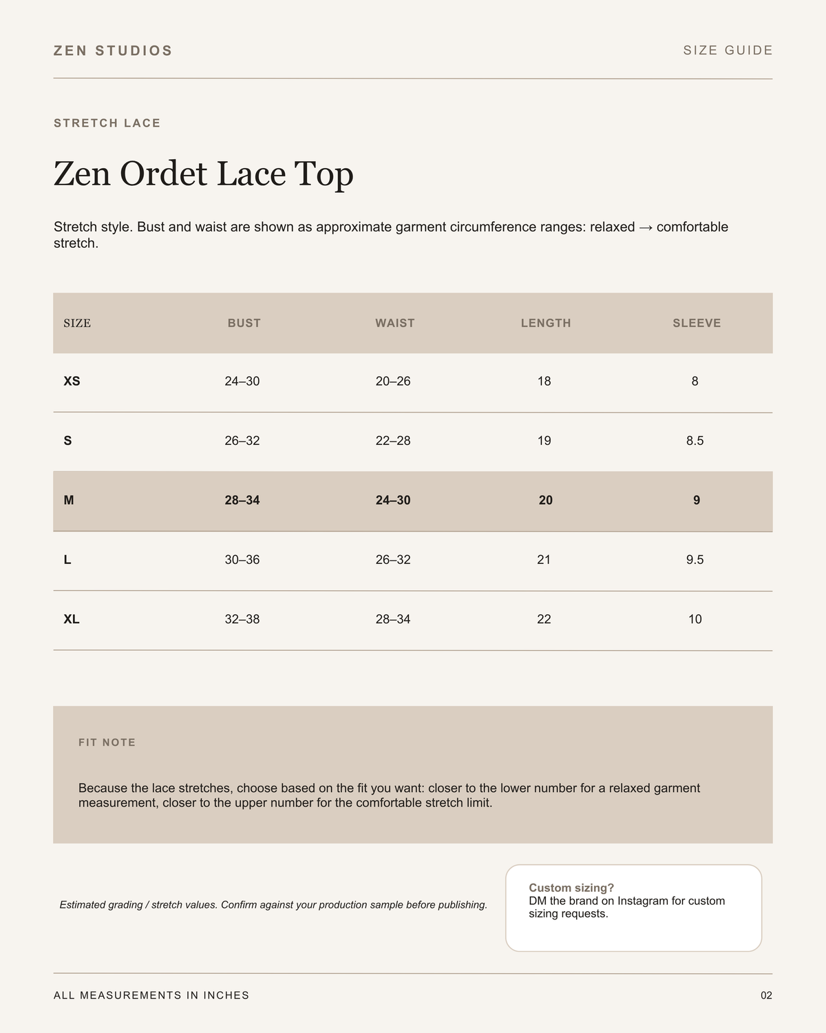 ZEN ORDET LACE TOP