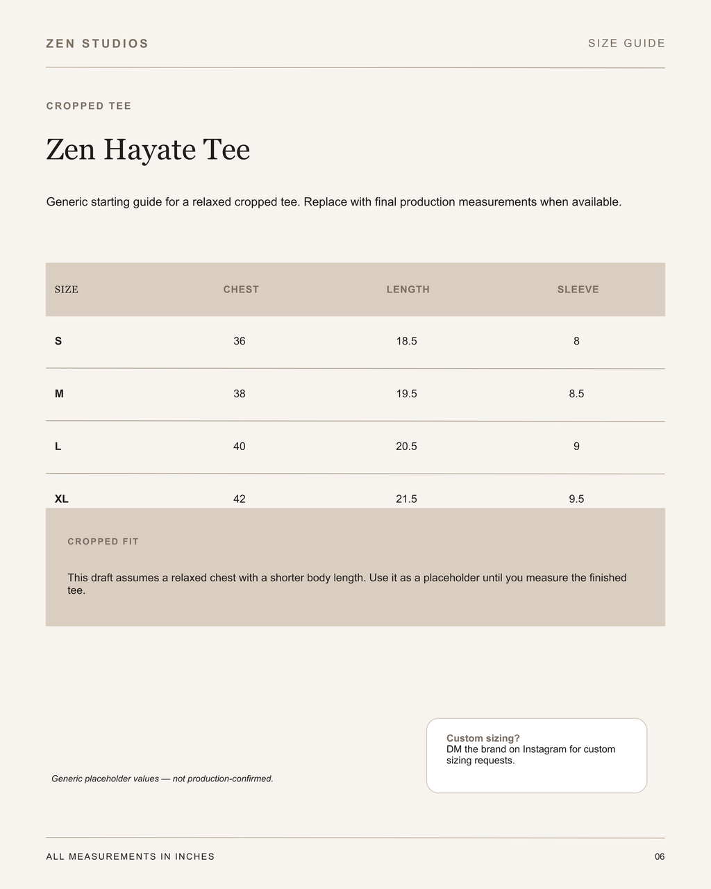 ZEN HAYATE TEE